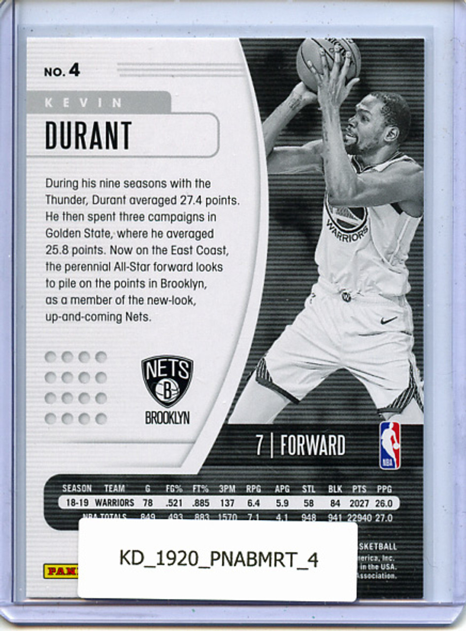 Kevin Durant 2019-20 Absolute #4 Retail