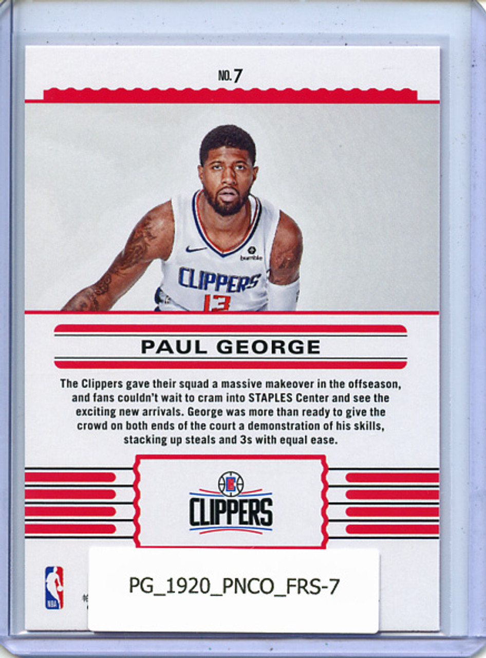 Paul George 2019-20 Contenders, Front Row Seat #7