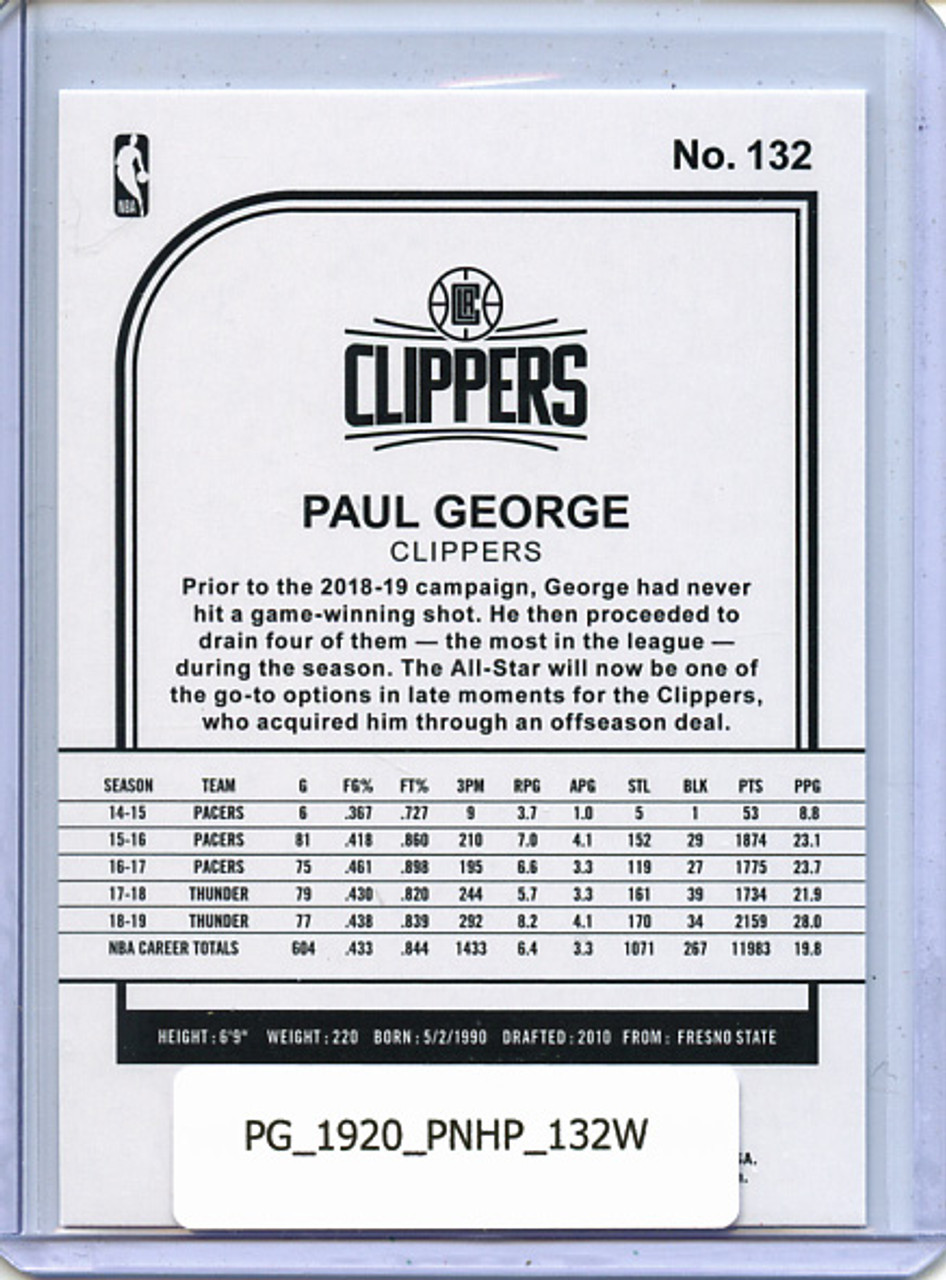 Paul George 2019-20 Hoops #132 Winter