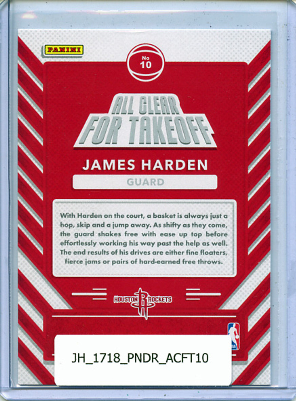 James Harden 2017-18 Donruss, All Clear for Takeoff #10
