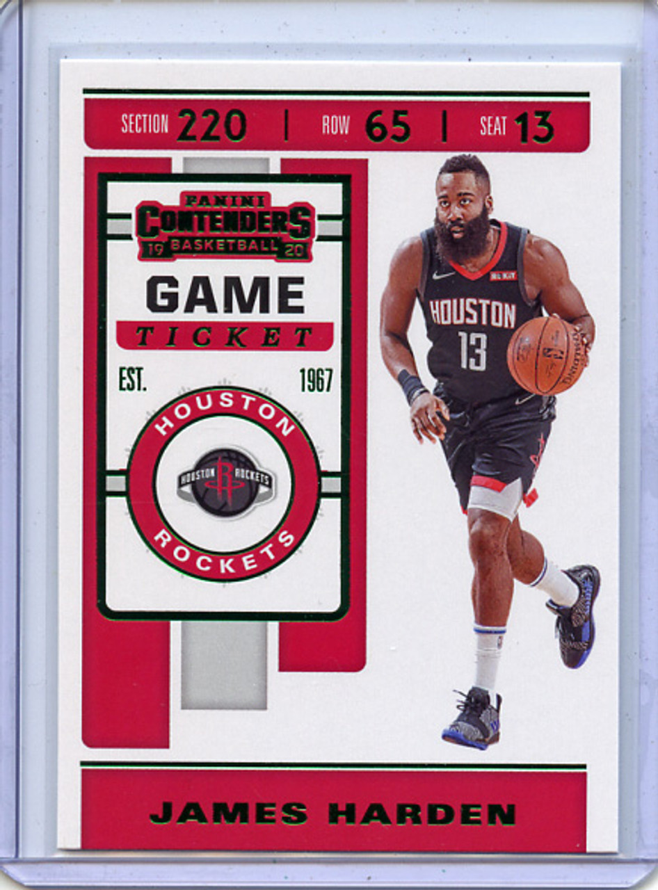 James Harden 2019-20 Contenders #40 Game Ticket Green