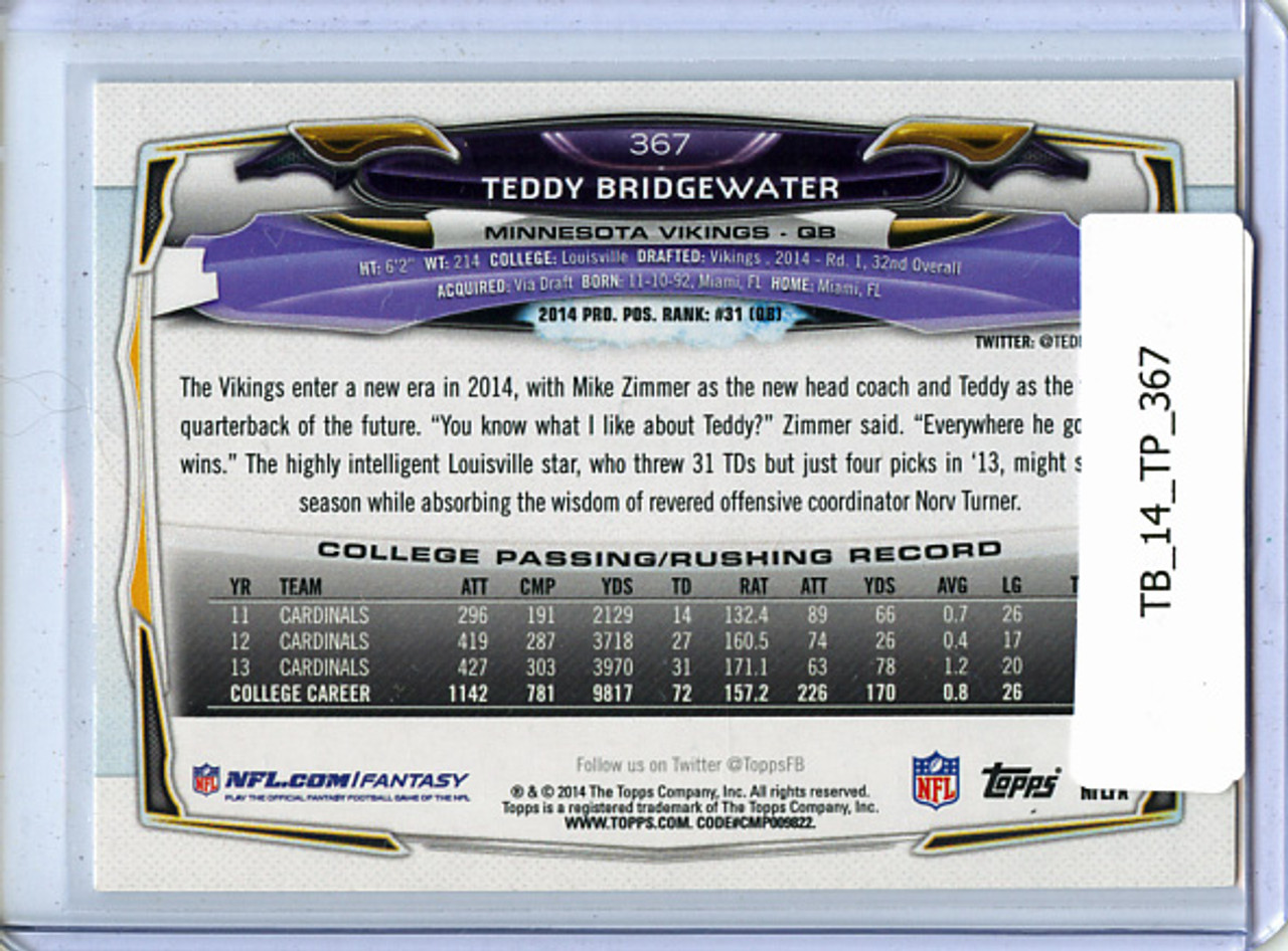 Teddy Bridgewater 2014 Topps #367