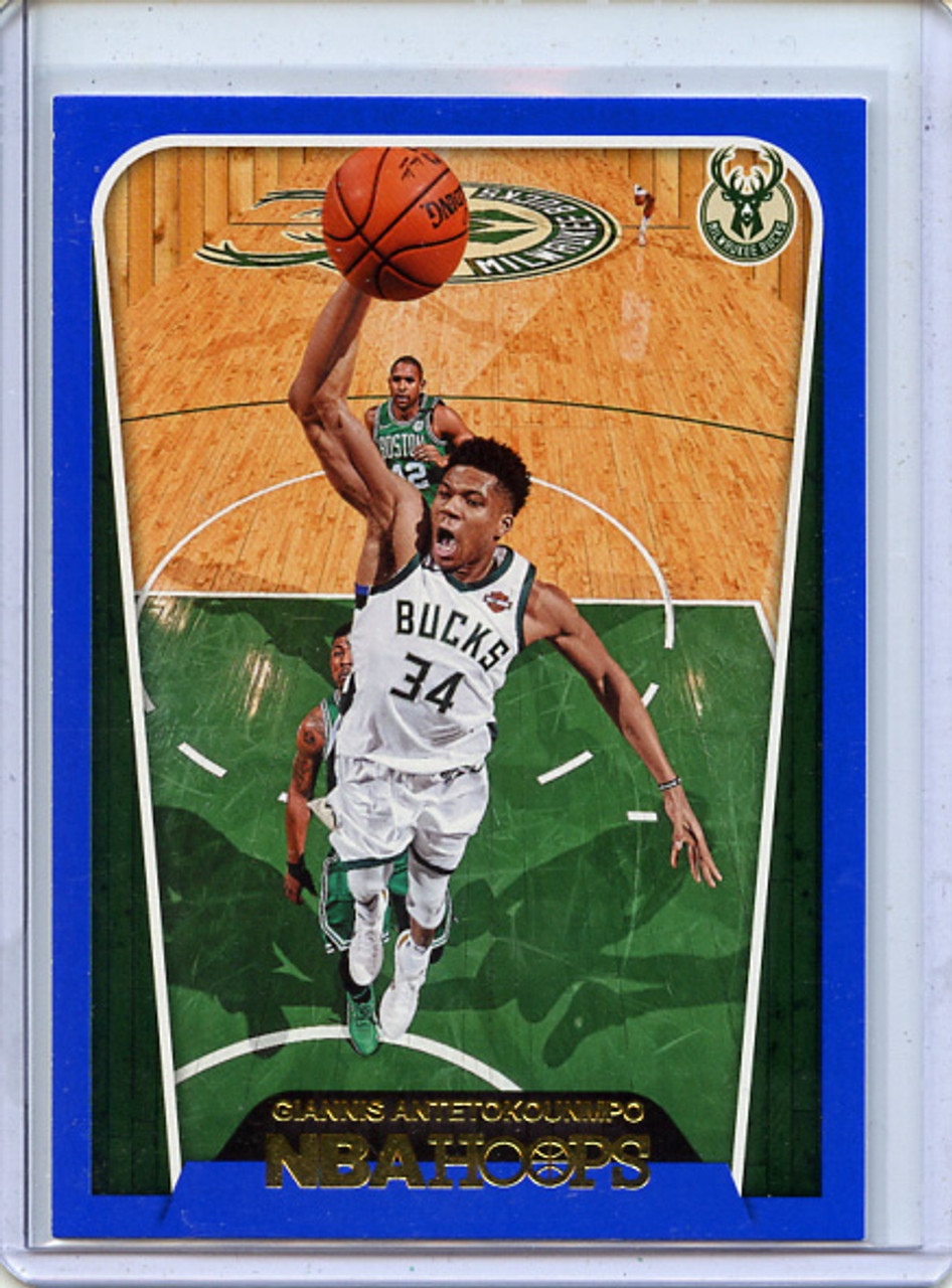 Giannis Antetokounmpo 2018-19 Hoops #299 Hoops Tribute Blue