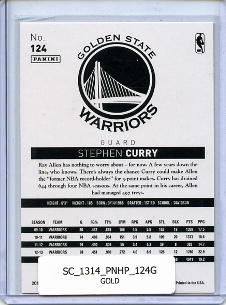 Stephen Curry 2013-14 Hoops #124 Gold