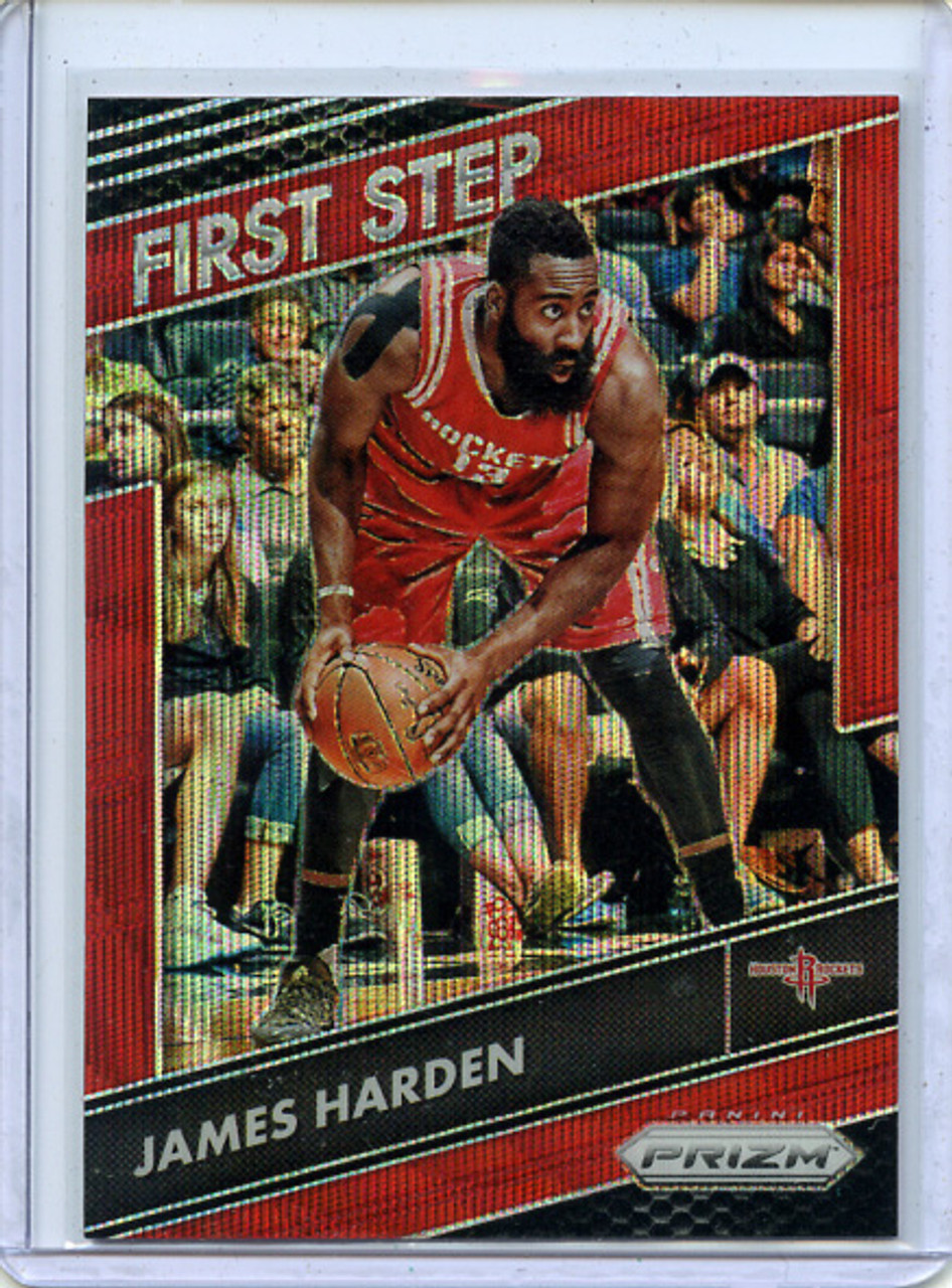 James Harden 2016-17 Prizm, First Steps #10 Ruby Wave