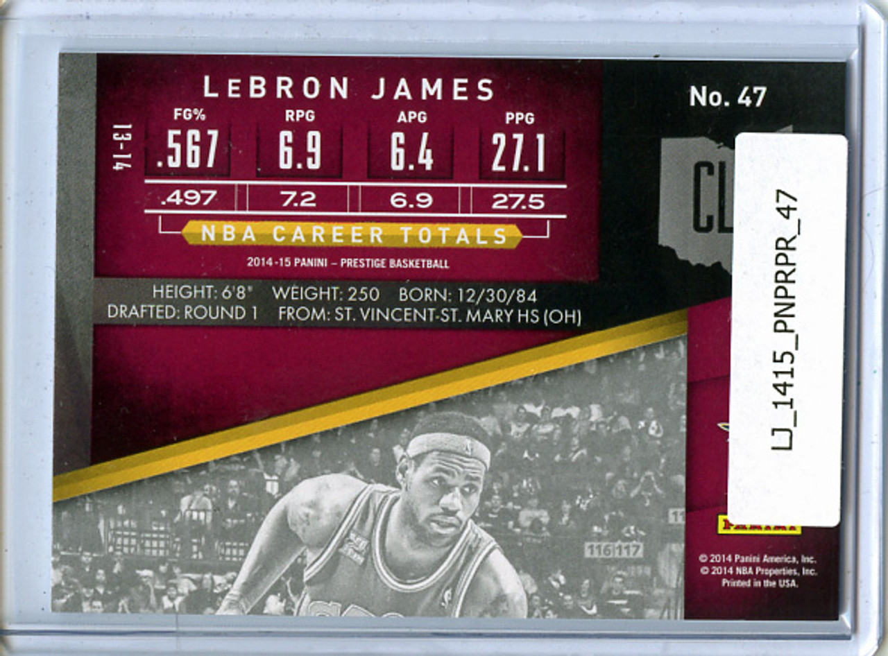 LeBron James 2014-15 Prestige Premium #47