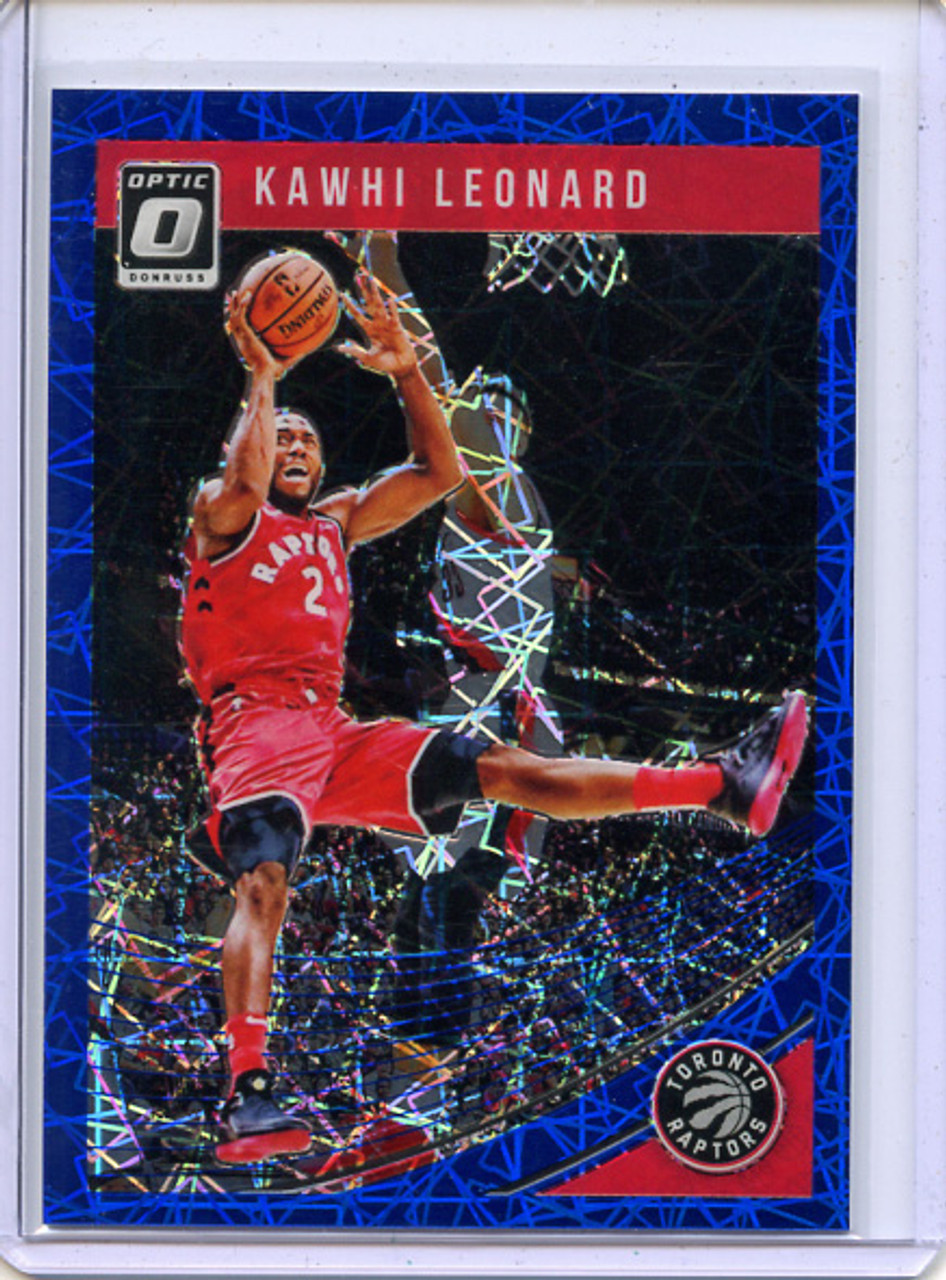 Kawhi Leonard 2018-19 Donruss Optic #121 Blue Velocity