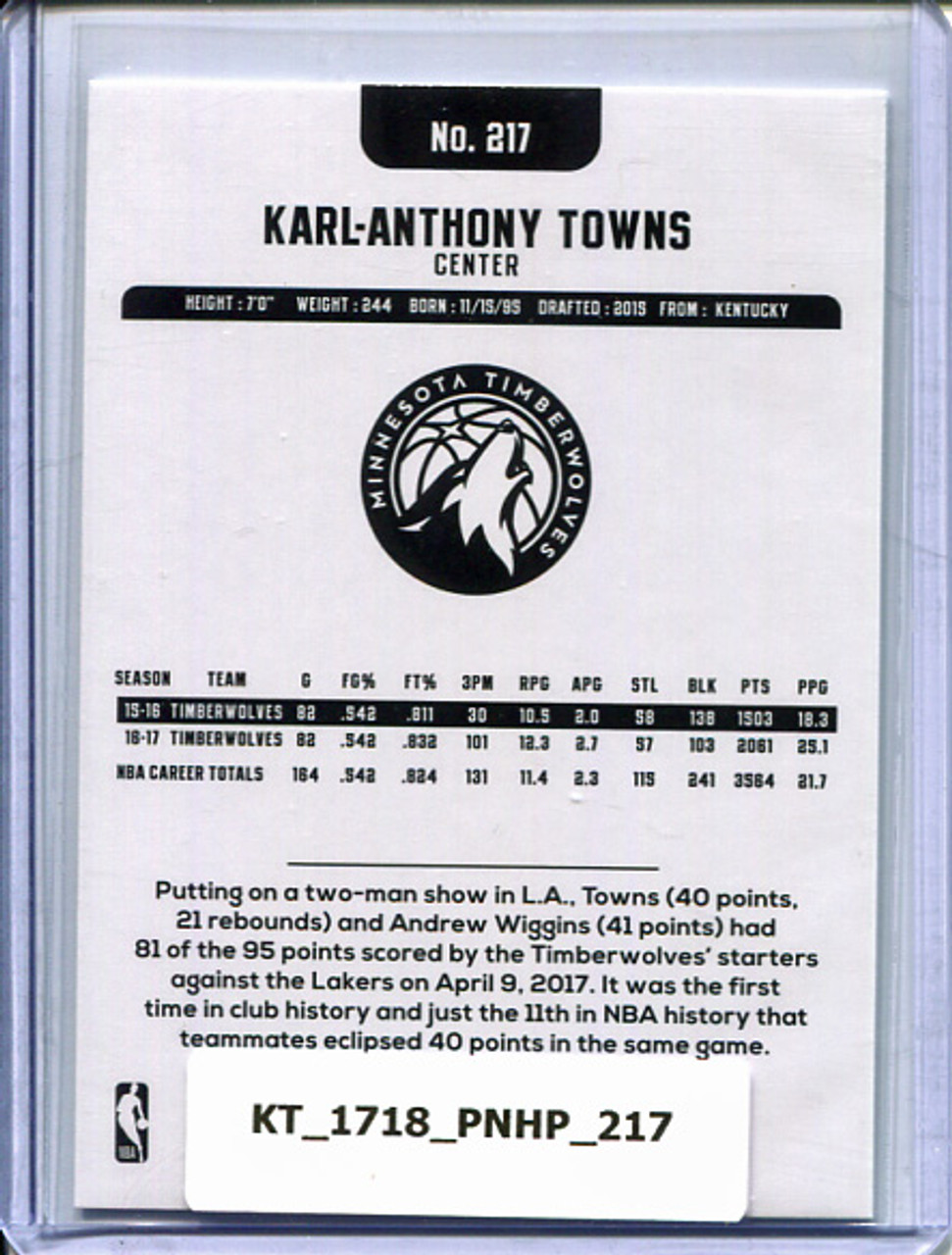 Karl-Anthony Towns 2017-18 Hoops #217