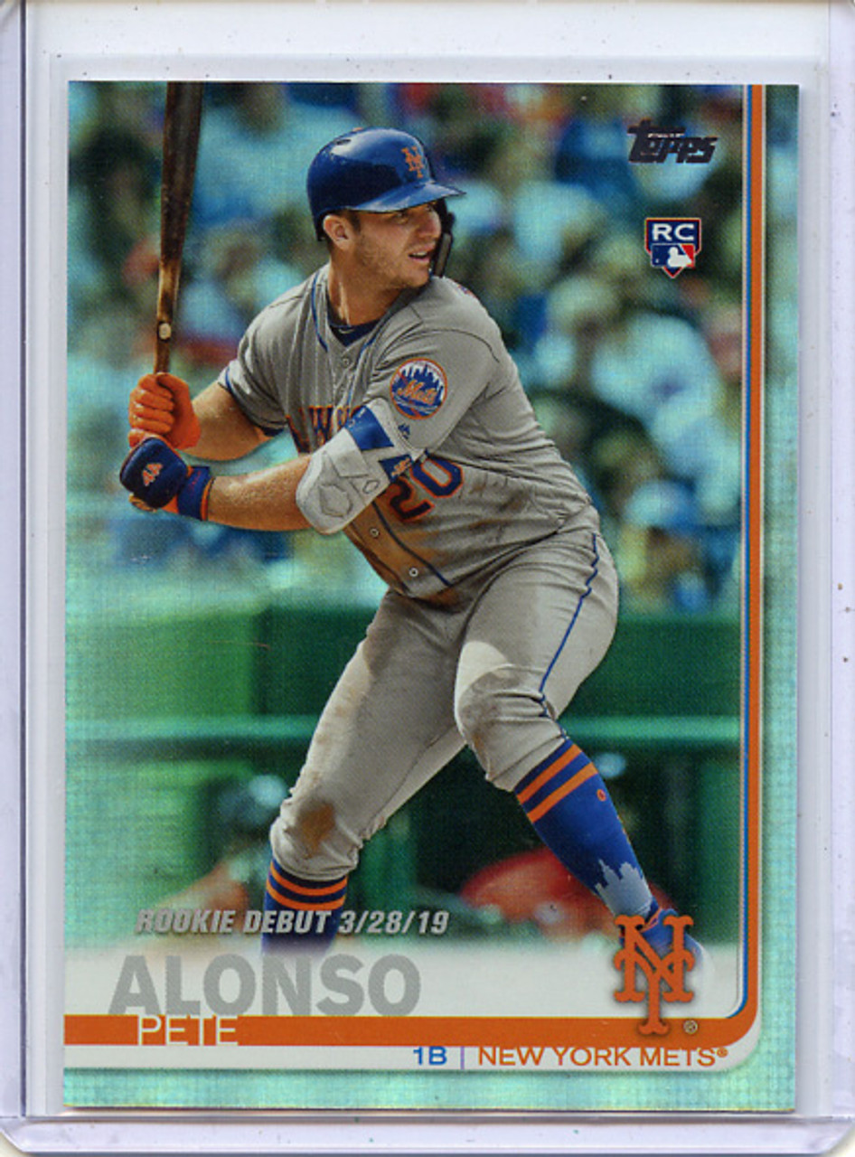 Pete Alonso 2019 Topps Update #US198 Rookie Debut Rainbow Foil (1)