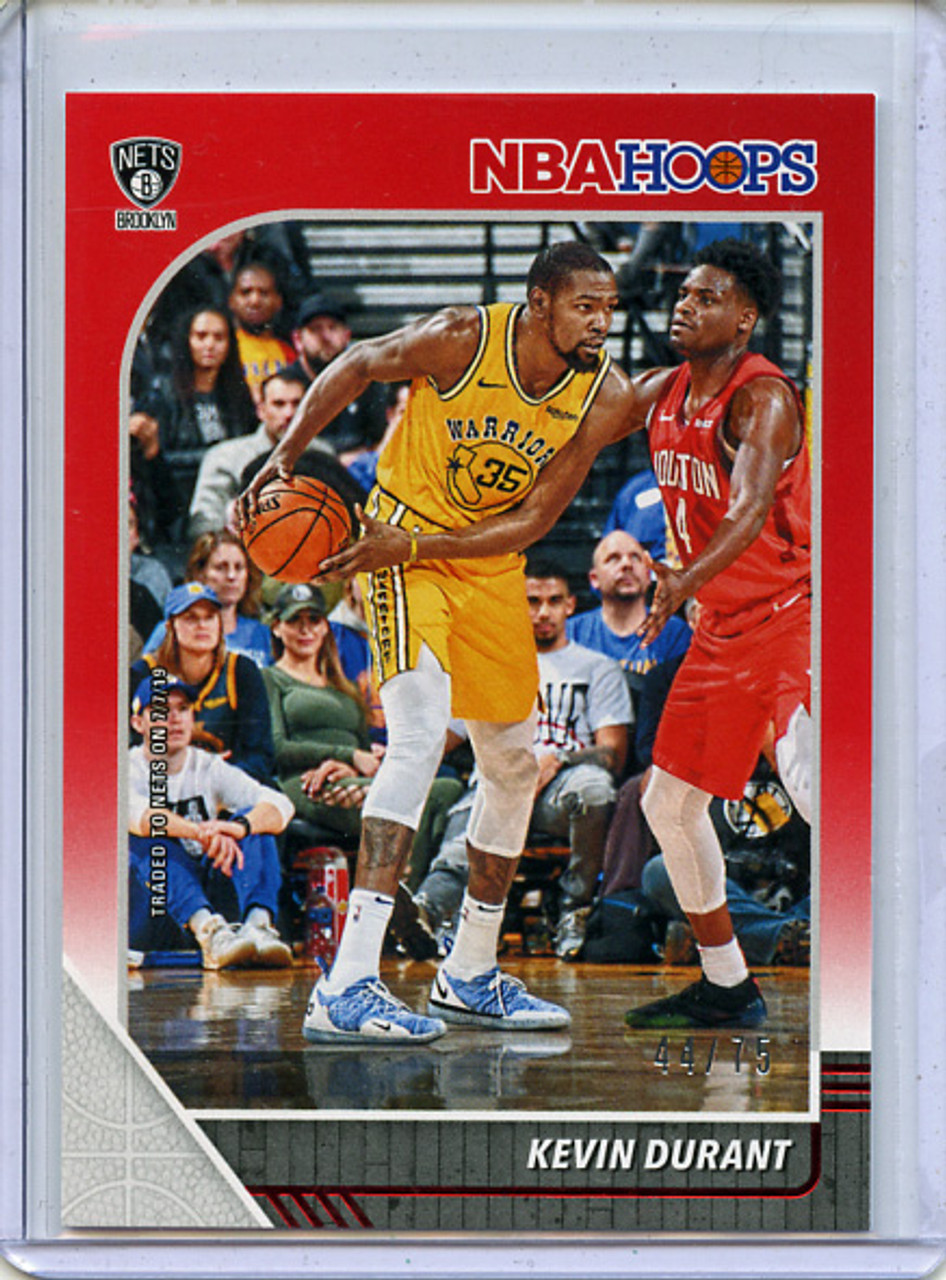 Kevin Durant 2019-20 Hoops #61 Red (#44/75)