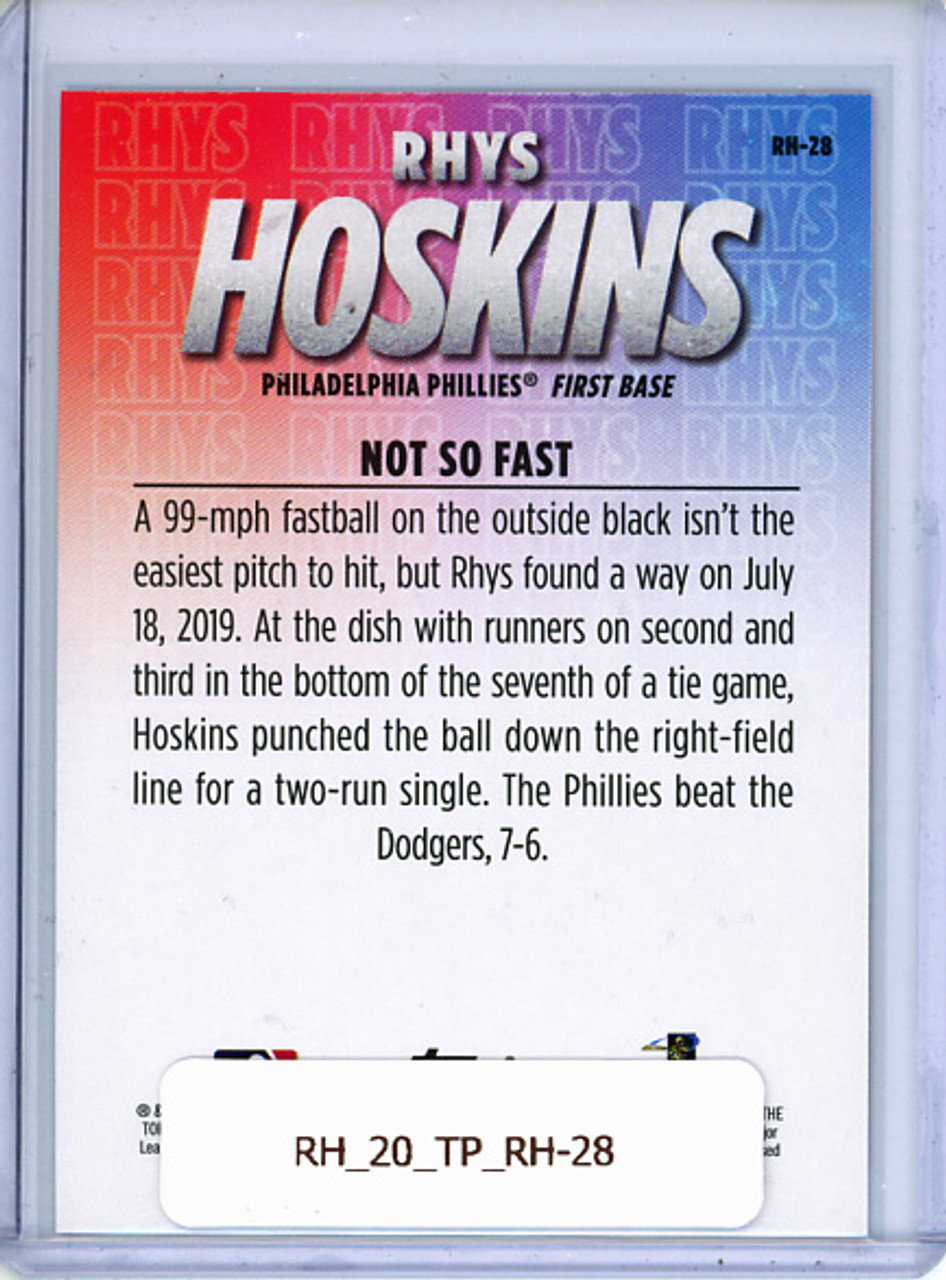 Rhys Hoskins 2020 Topps, Rhys Hoskins Highlights #RH-28