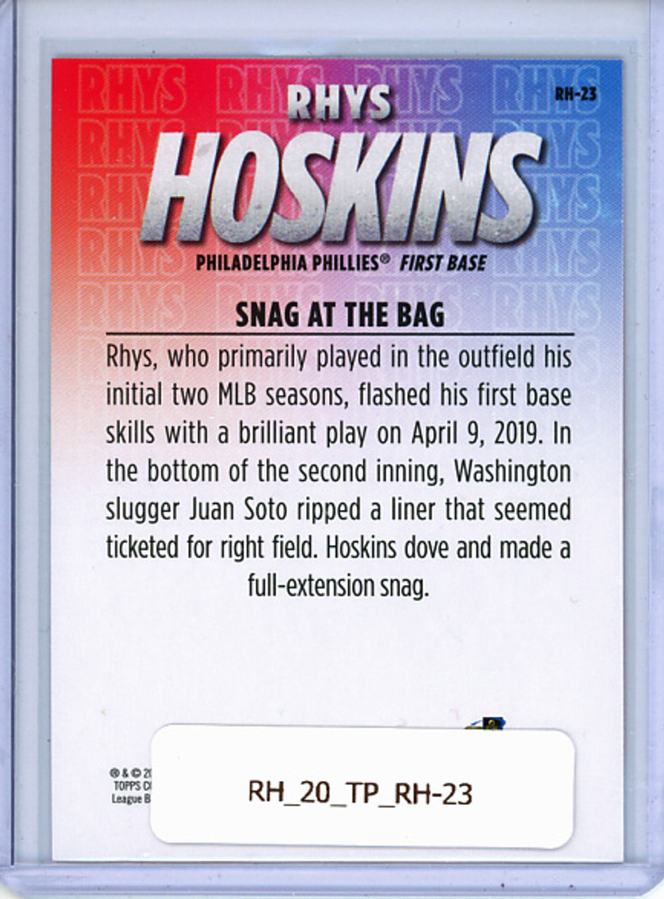 Rhys Hoskins 2020 Topps, Rhys Hoskins Highlights #RH-23