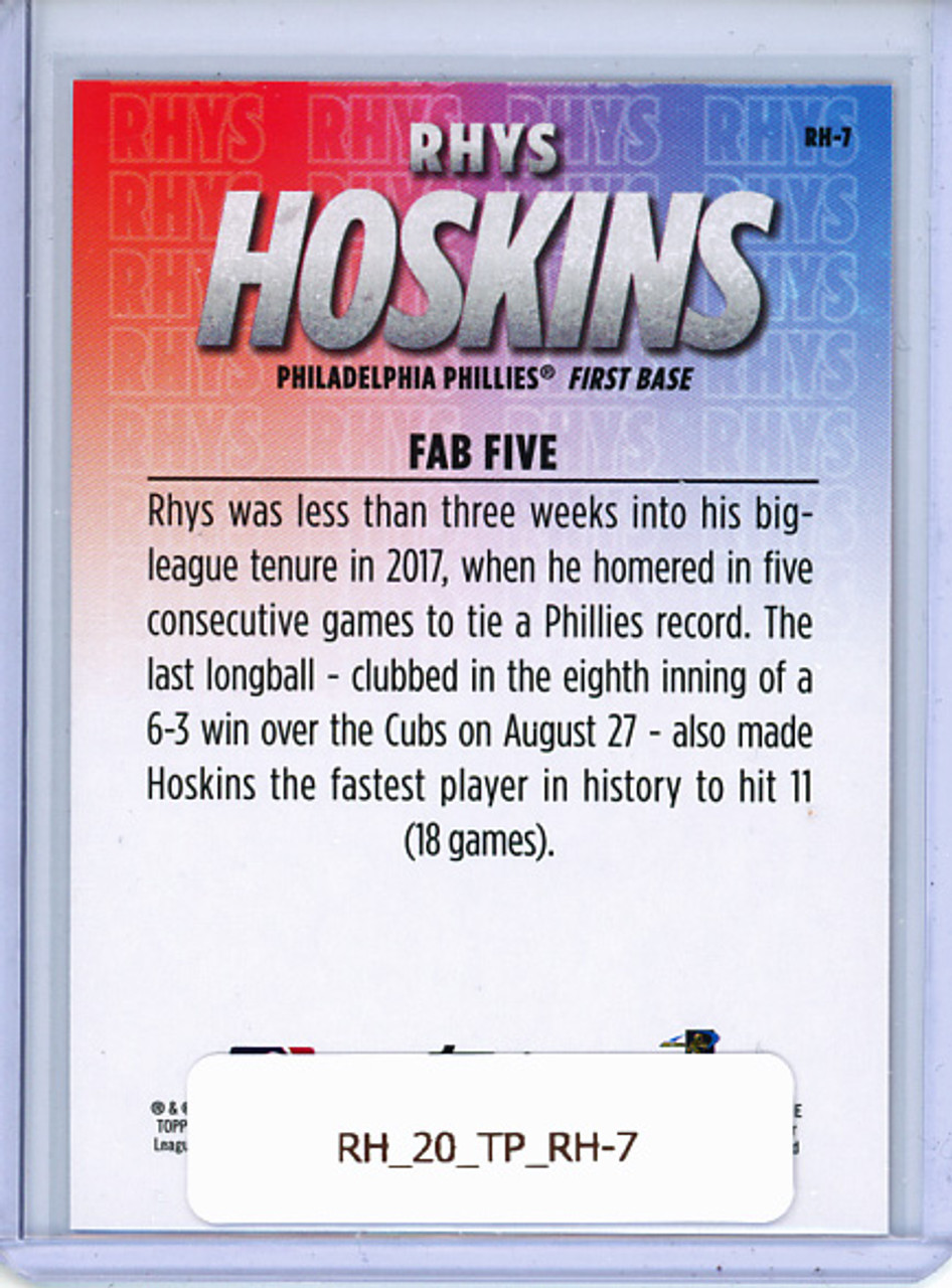 Rhys Hoskins 2020 Topps, Rhys Hoskins Highlights #RH-7