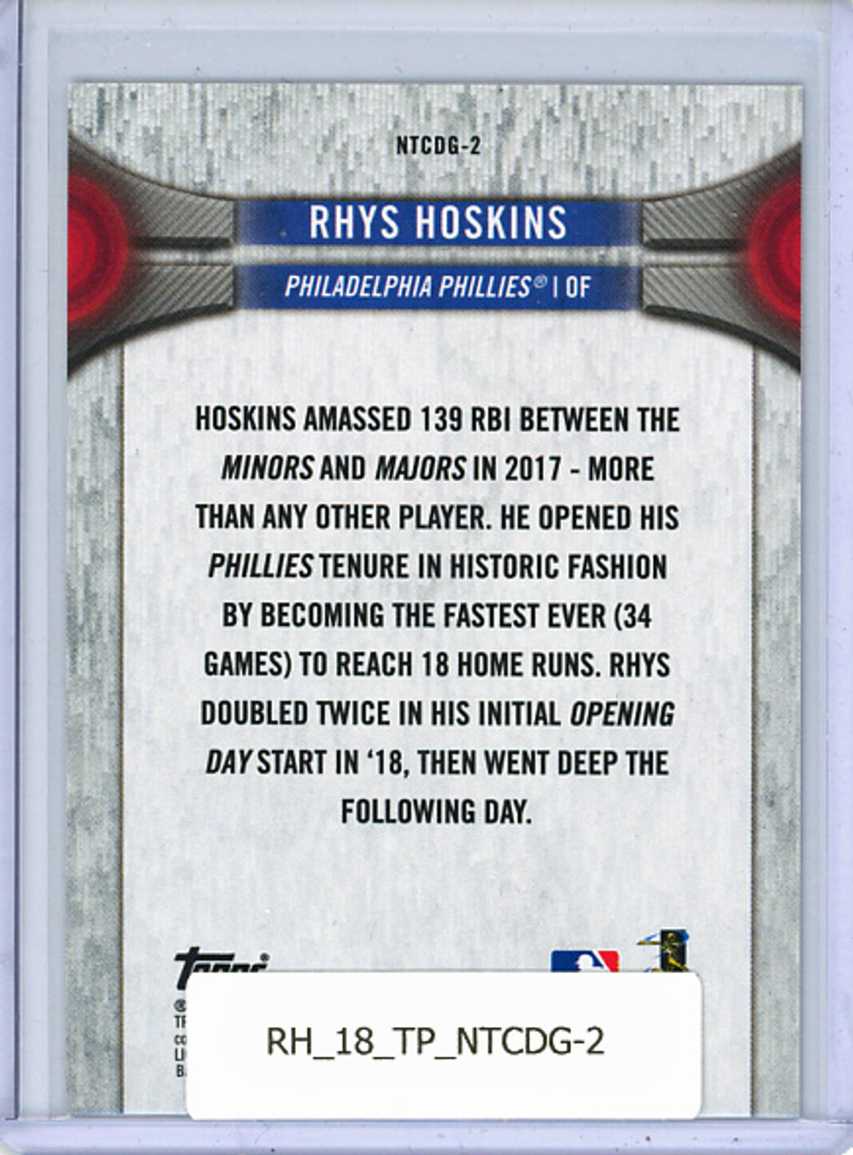 Rhys Hoskins 2018 Topps National Trading Card Day Gift with Purchase #NTCDG-2