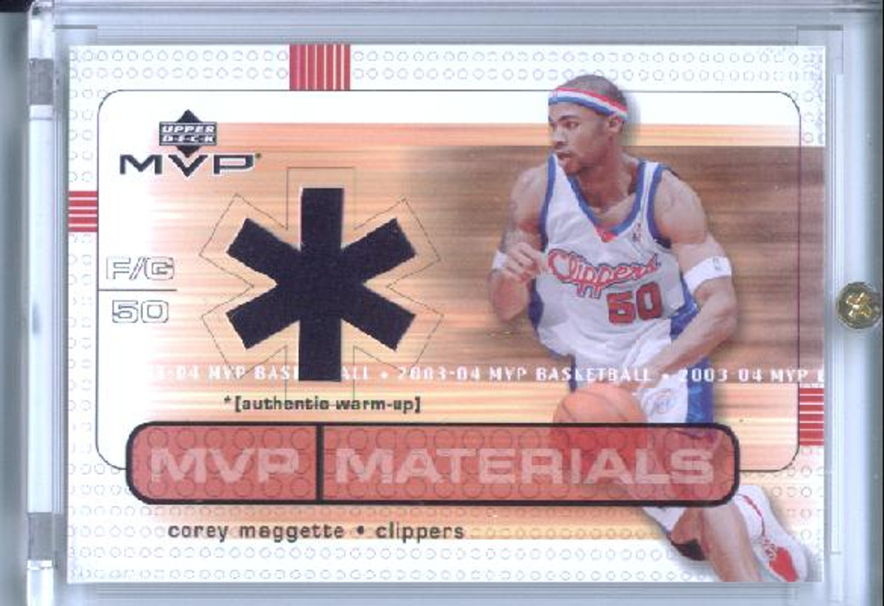Corey Maggette 2003-04 MVP, Materials Warm-Ups #CM-WU