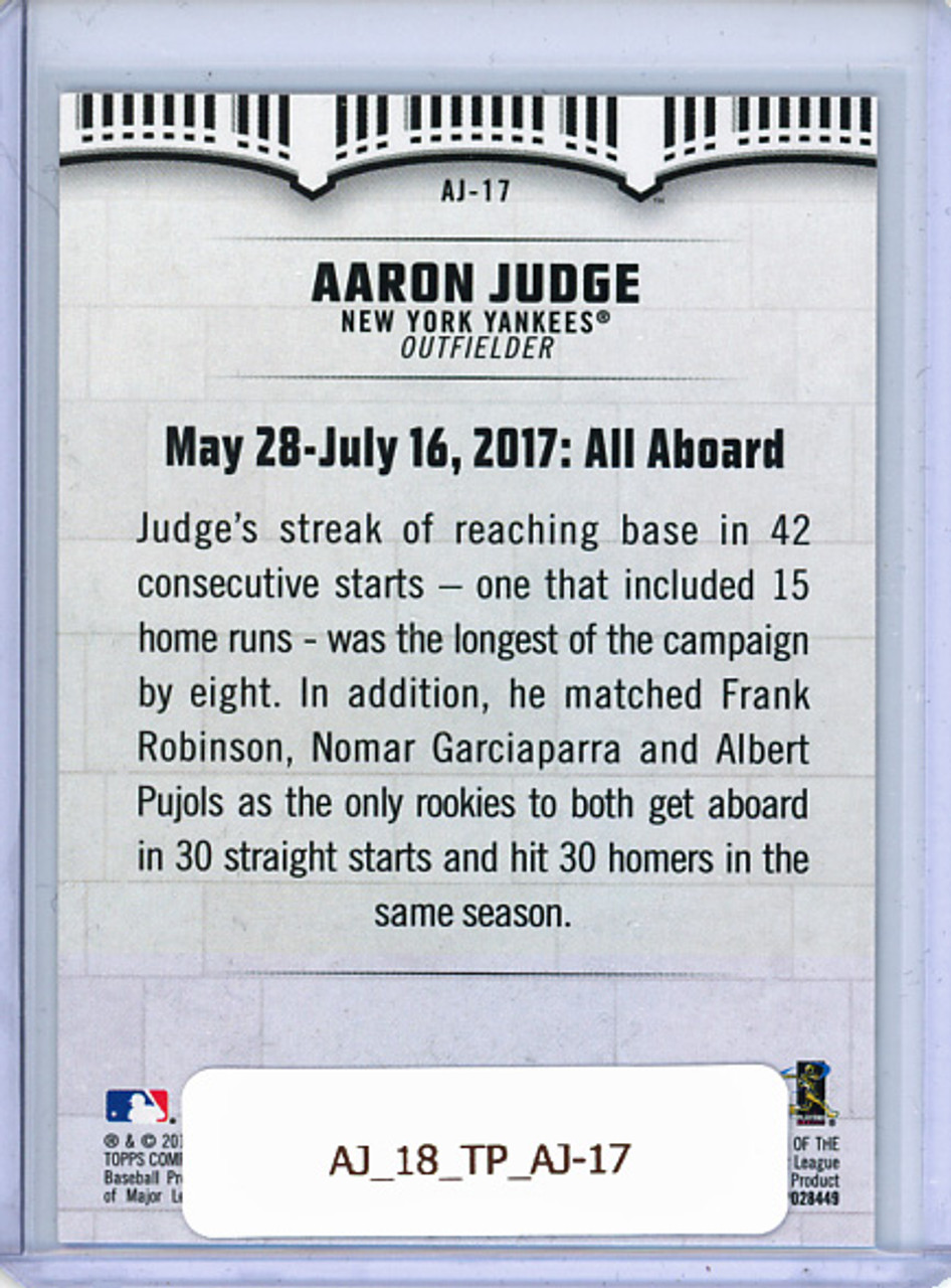 Aaron Judge 2018 Topps, Aaron Judge Highlights #AJ-17