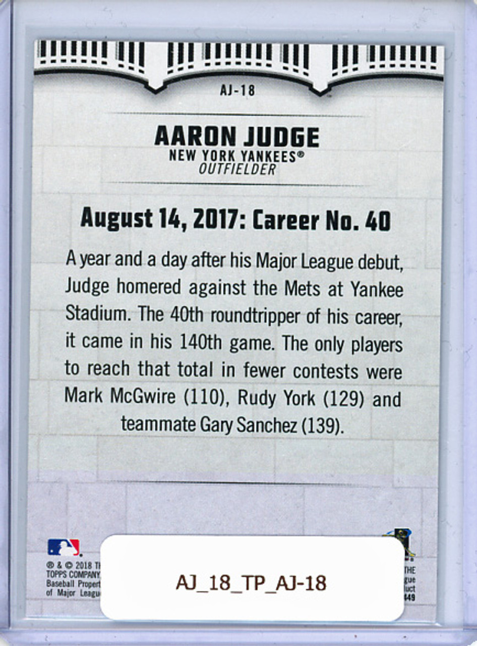 Aaron Judge 2018 Topps, Aaron Judge Highlights #AJ-18