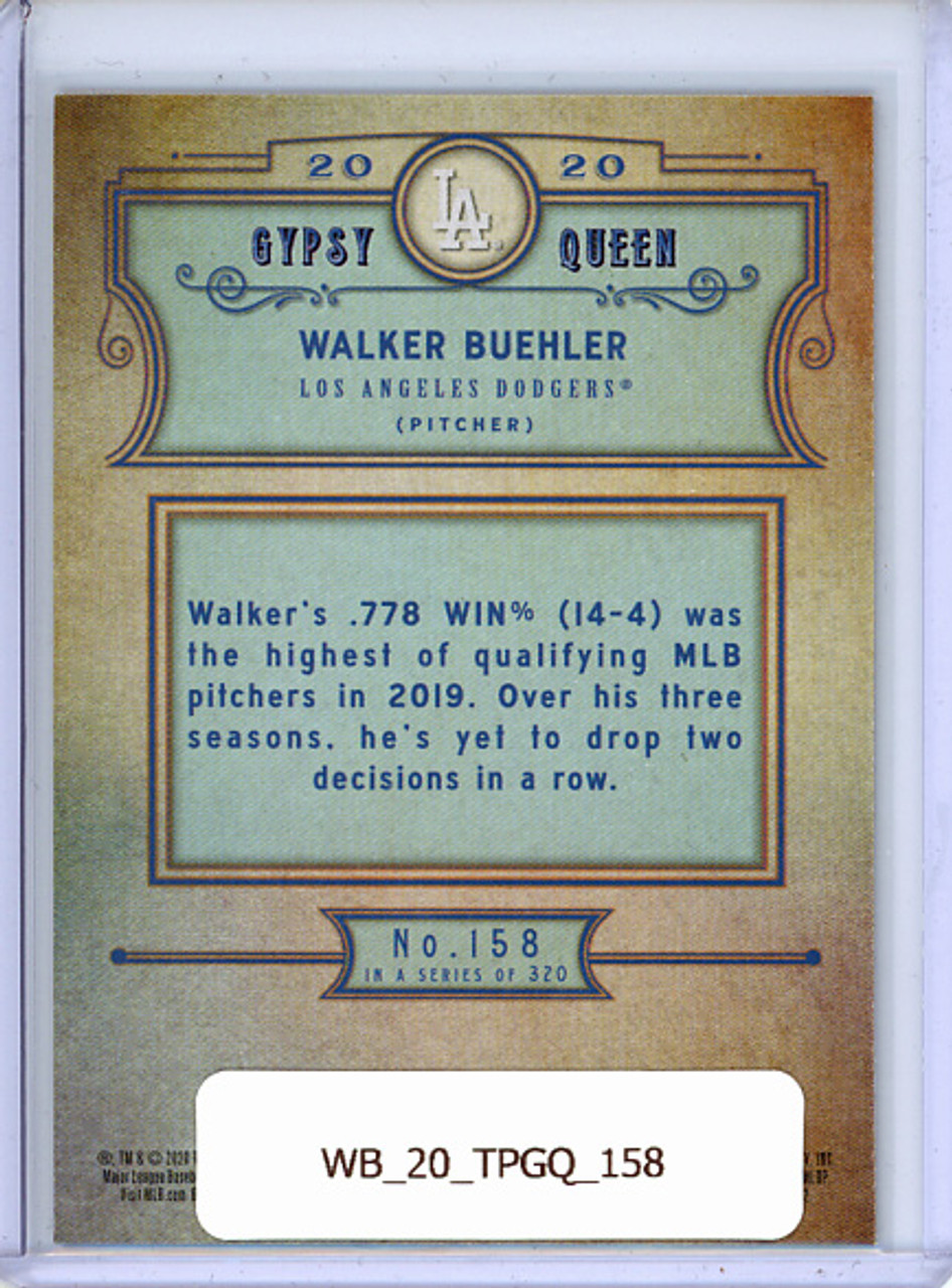 Walker Buehler 2020 Gypsy Queen #158
