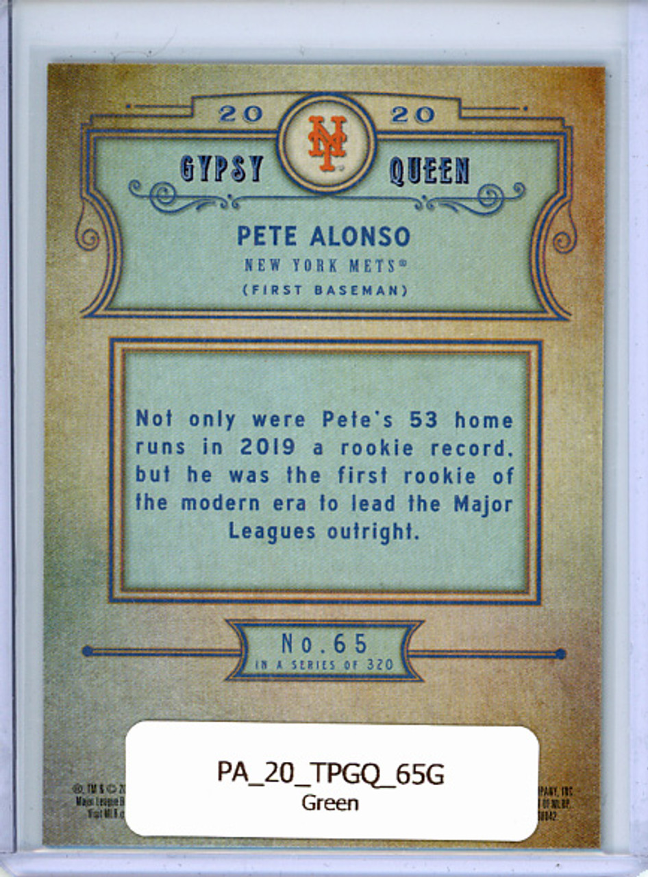 Pete Alonso 2020 Gypsy Queen #65 Green