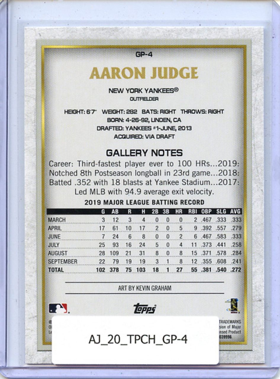 Aaron Judge 2020 Topps Chrome, Gallery Preview #GP-4