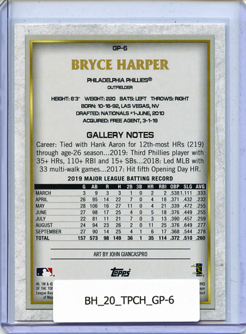 Bryce Harper 2020 Topps Chrome, Gallery Preview #GP-6