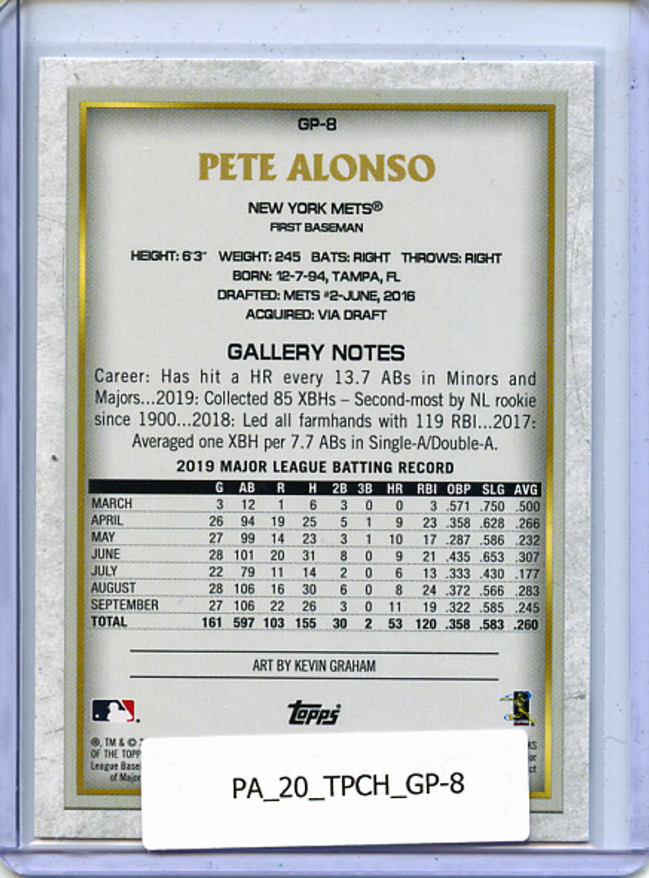 Pete Alonso 2020 Topps Chrome, Gallery Preview #GP-8