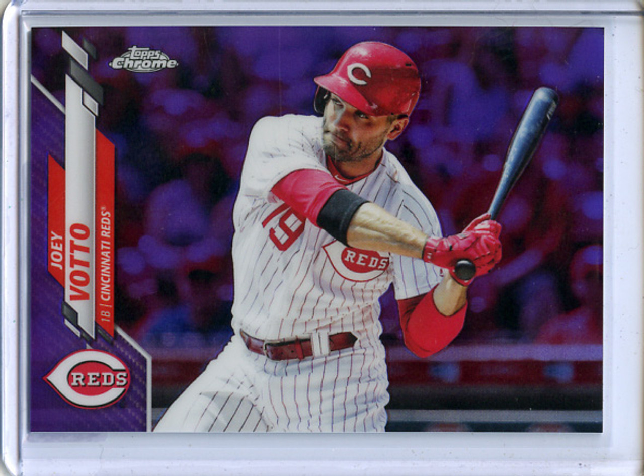 Joey Votto 2020 Topps Chrome #9 Purple Refractors (#255/299)