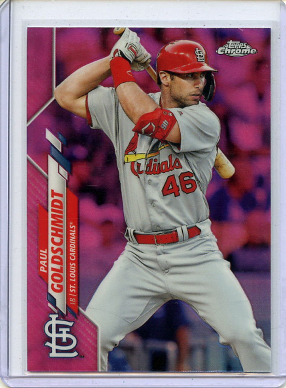 Paul Goldschmidt 2020 Topps Chrome #89 Pink Refractors