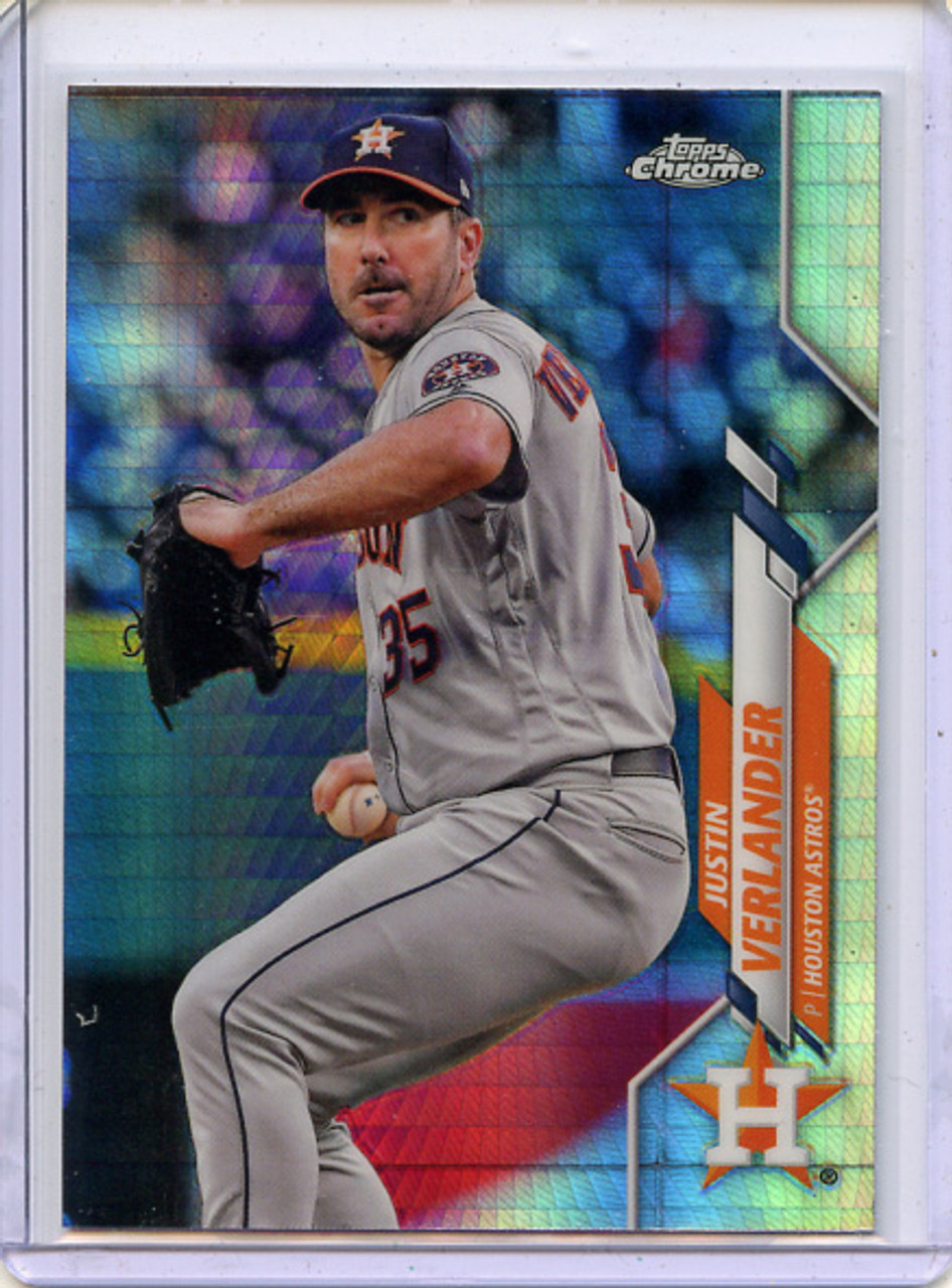 Justin Verlander 2020 Topps Chrome #164 Prism Refractors