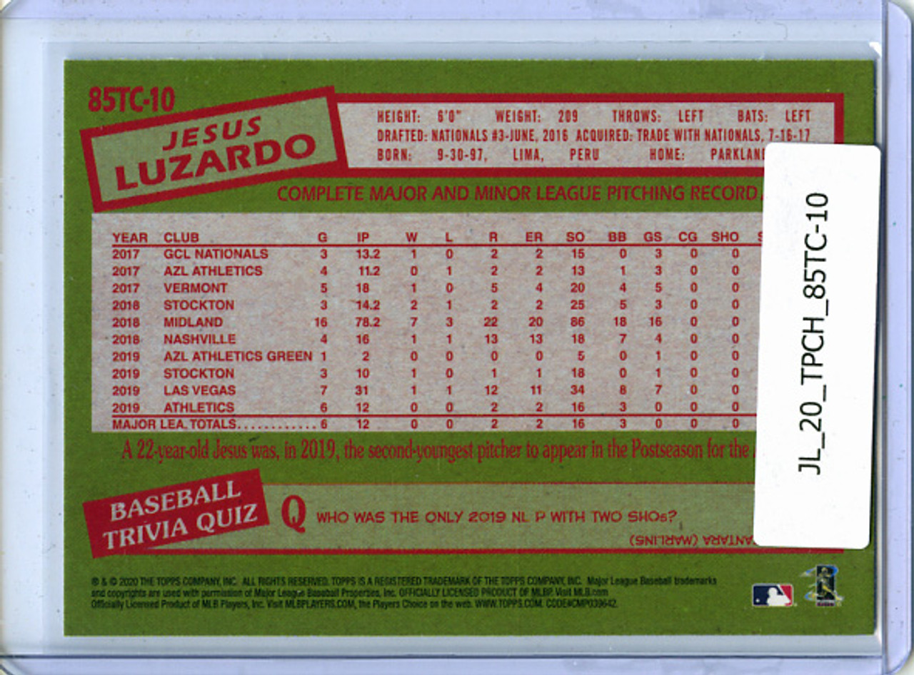 Jesus Luzardo 2020 Topps Chrome, 1985 Topps #85TC-10
