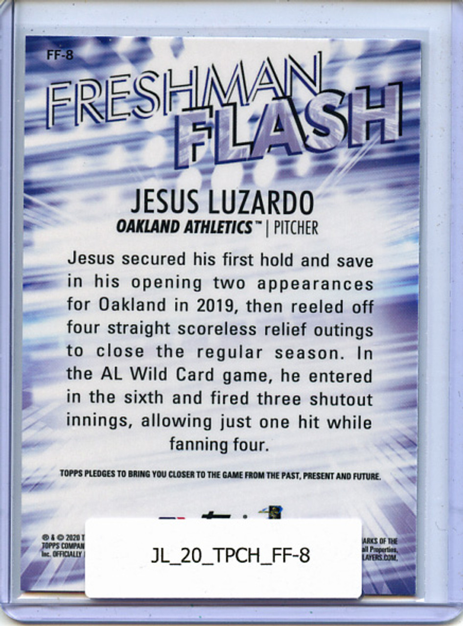 Jesus Luzardo 2020 Topps Chrome, Freshman Flash #FF-8