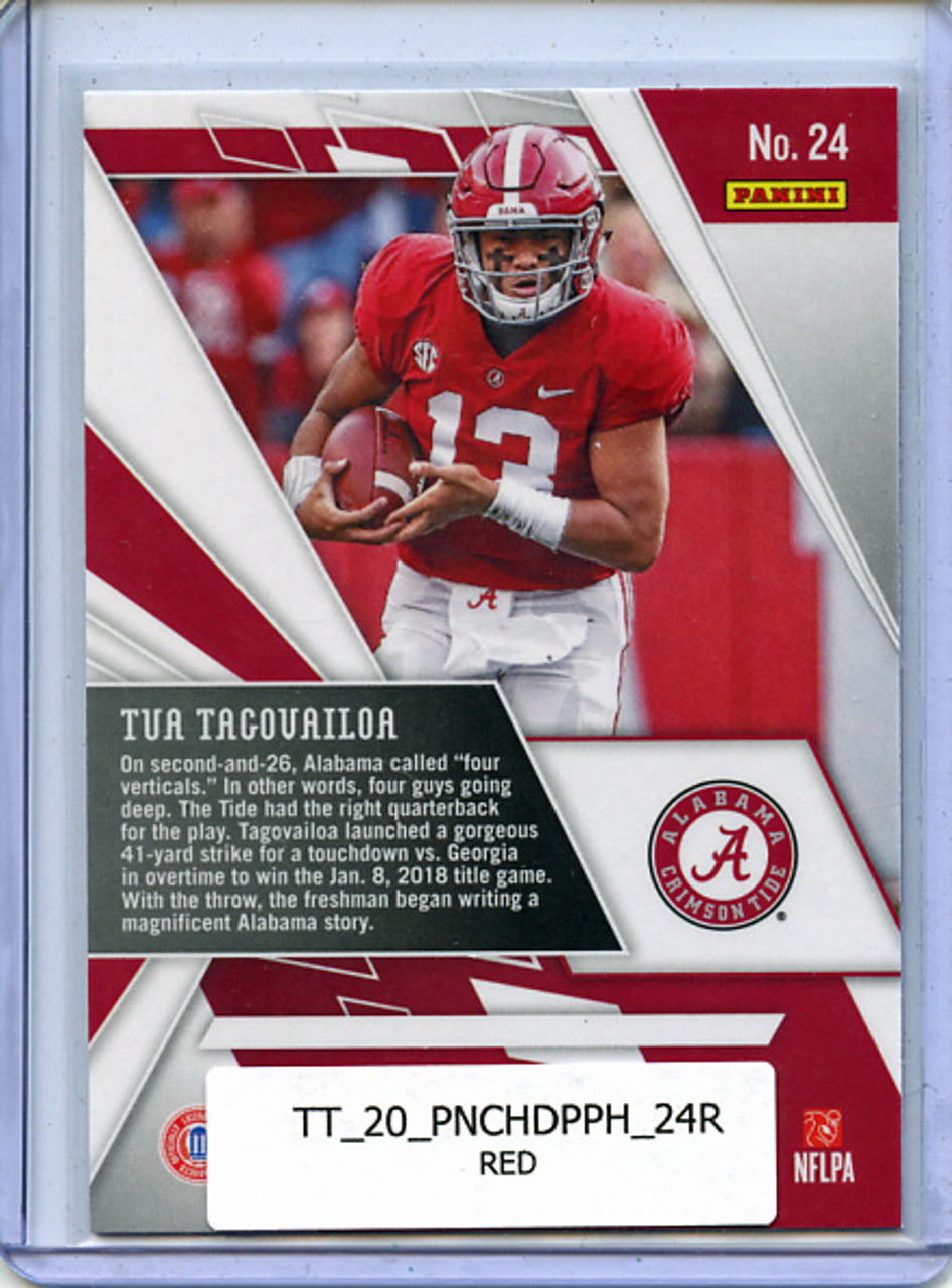 Tua Tagovailoa 2020 Chronicles Draft Picks, Phoenix #24 Red