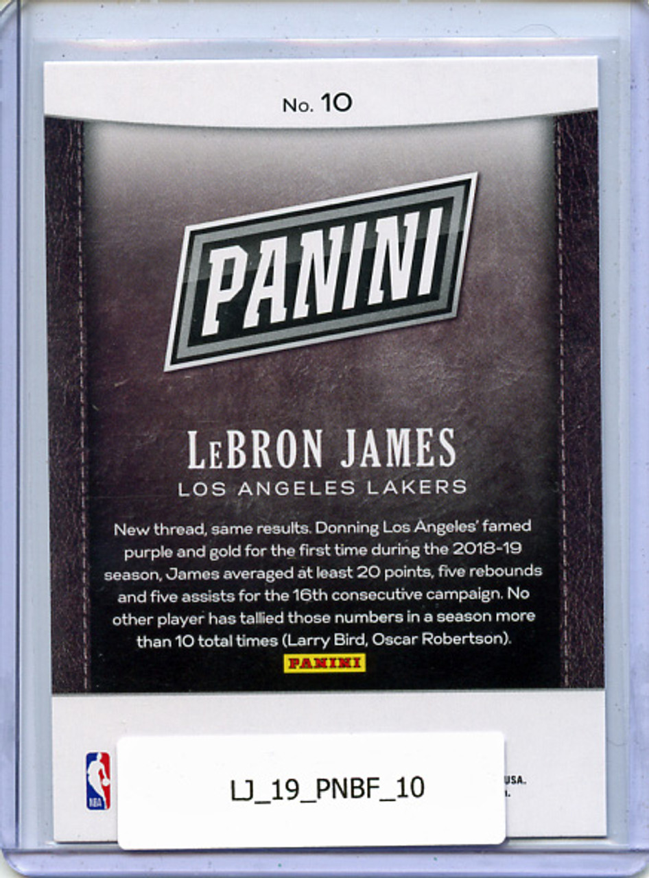 LeBron James 2019 Panini Black Friday #10