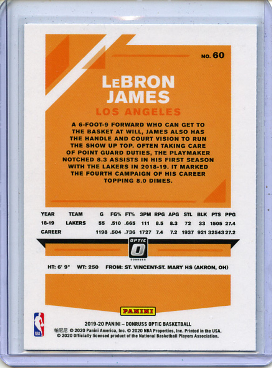 LeBron James 2019-20 Donruss Optic #60