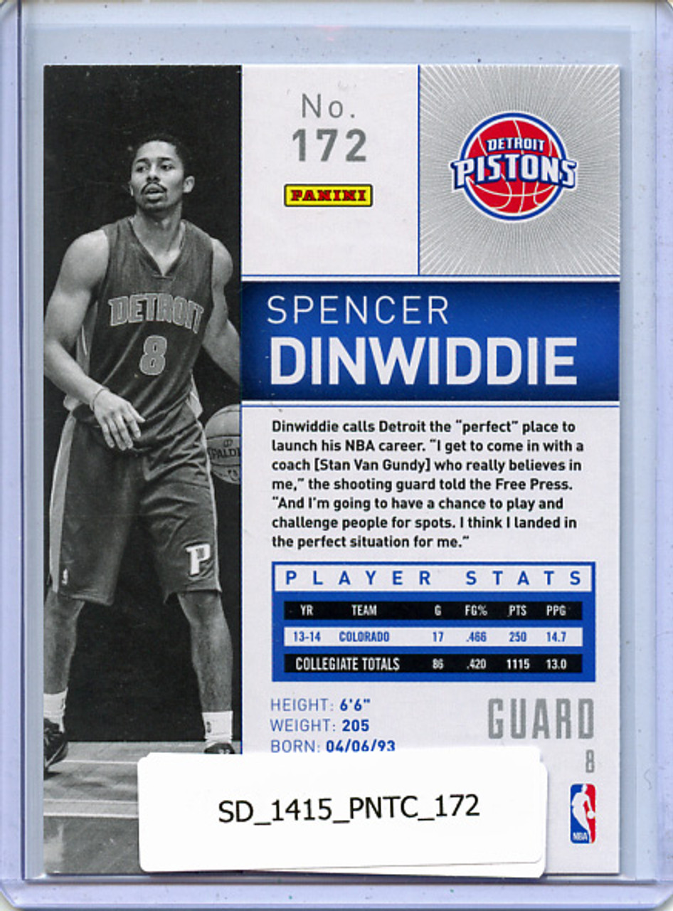 Spencer Dinwiddie 2014-15 Totally Certified #172