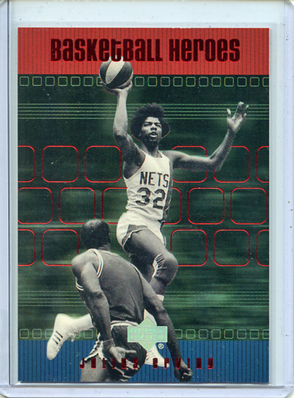 Julius Erving 1999-00 Upper Deck, Basketball Heroes #H46