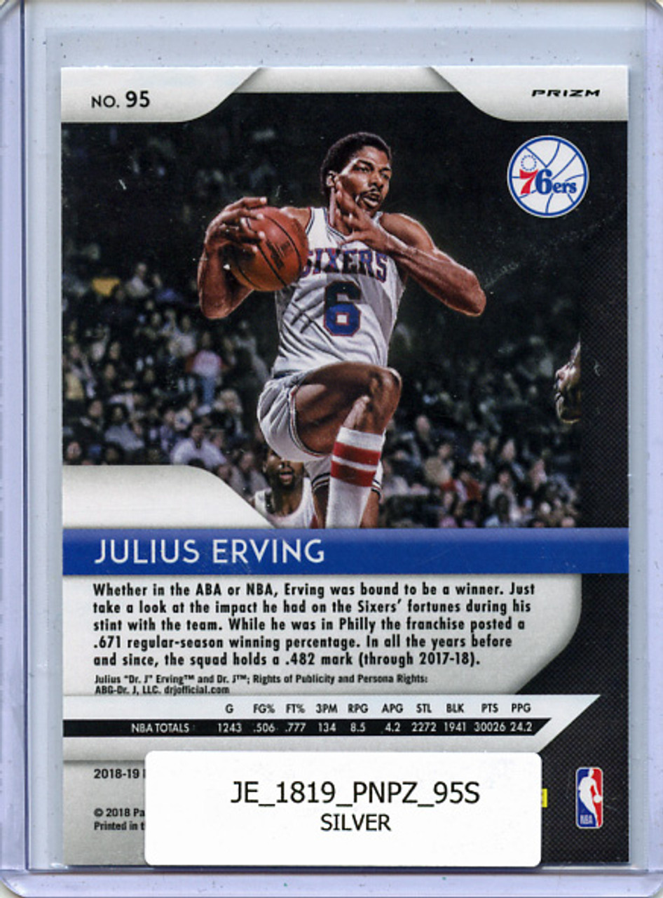 Julius Erving 2018-19 Prizm #95 Silver