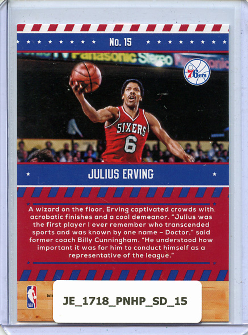 Julius Erving 2017-18 Hoops, Special Delivery #15