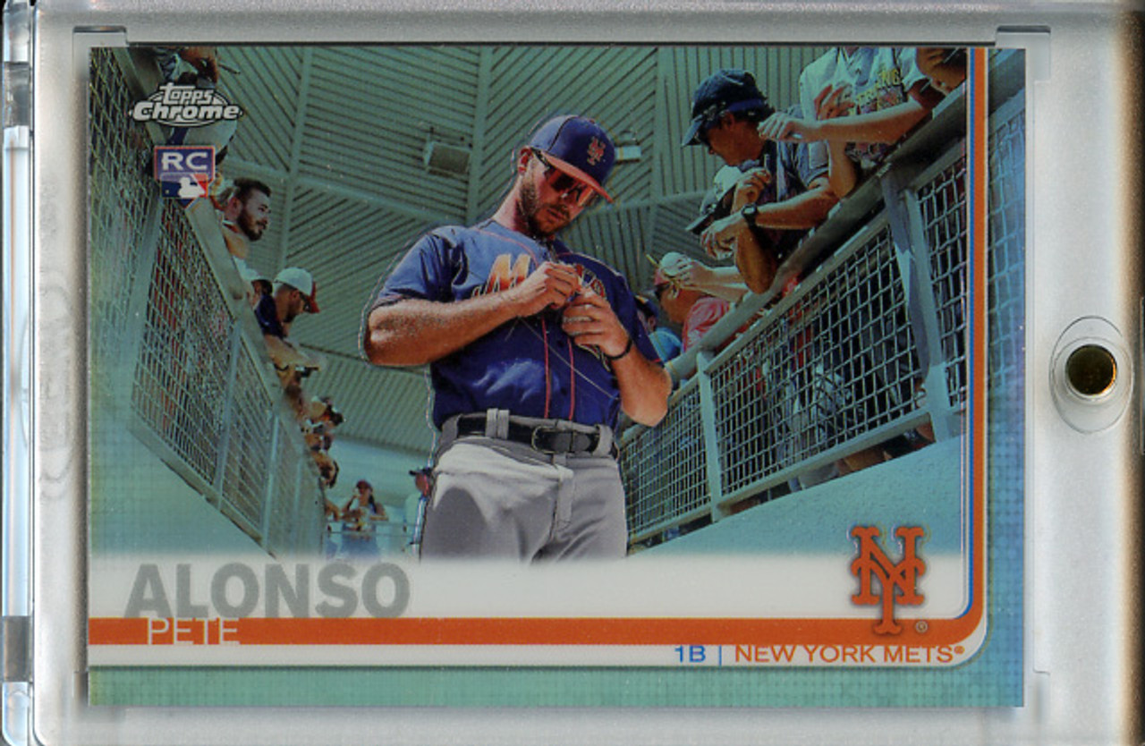 Pete Alonso 2019 Topps #475 Factory Set Chrome Variation Refractors