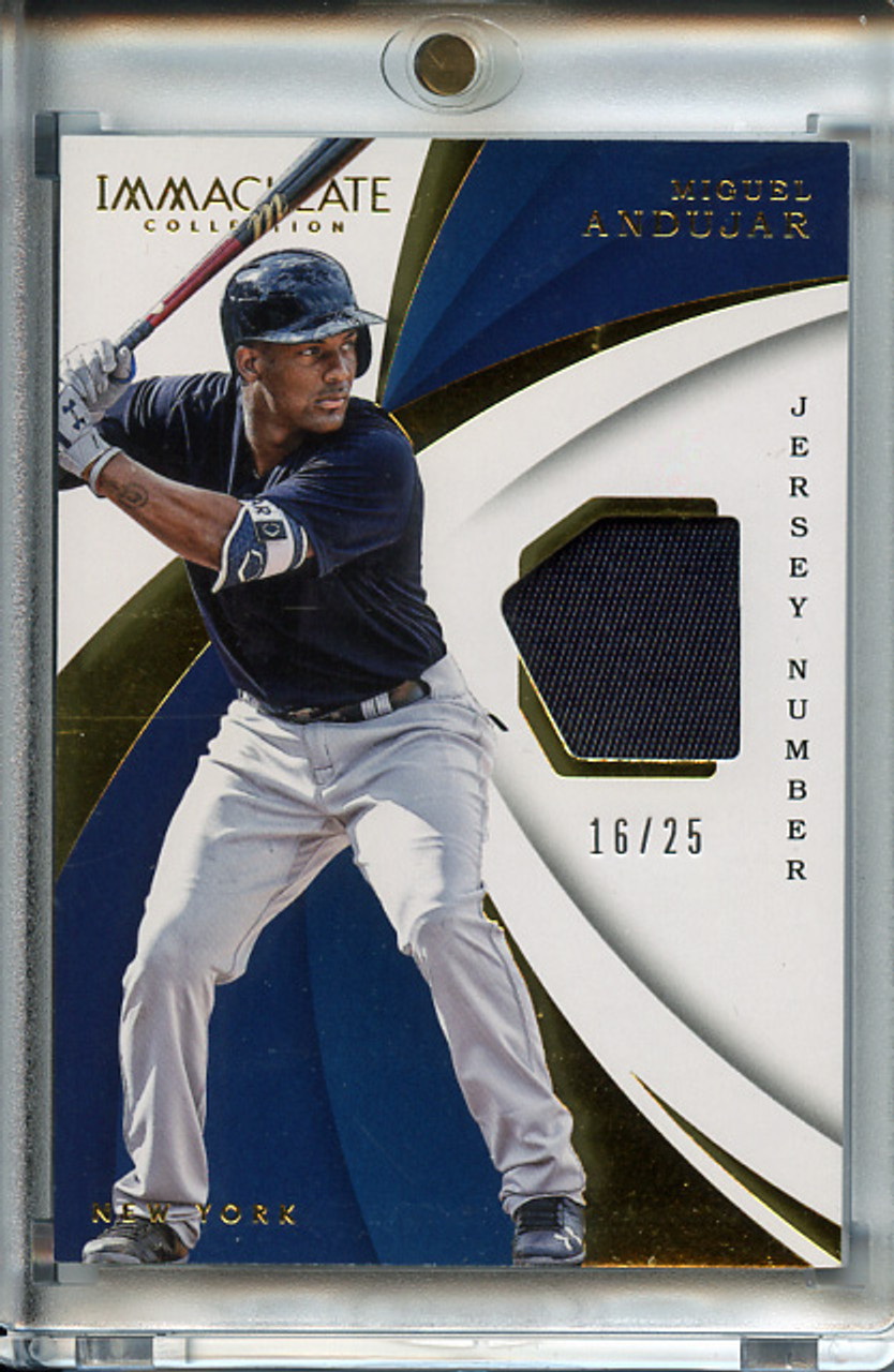 Miguel Andujar 2018 Immaculate, Swatches #IS-MA Jersey Number (#16/25)
