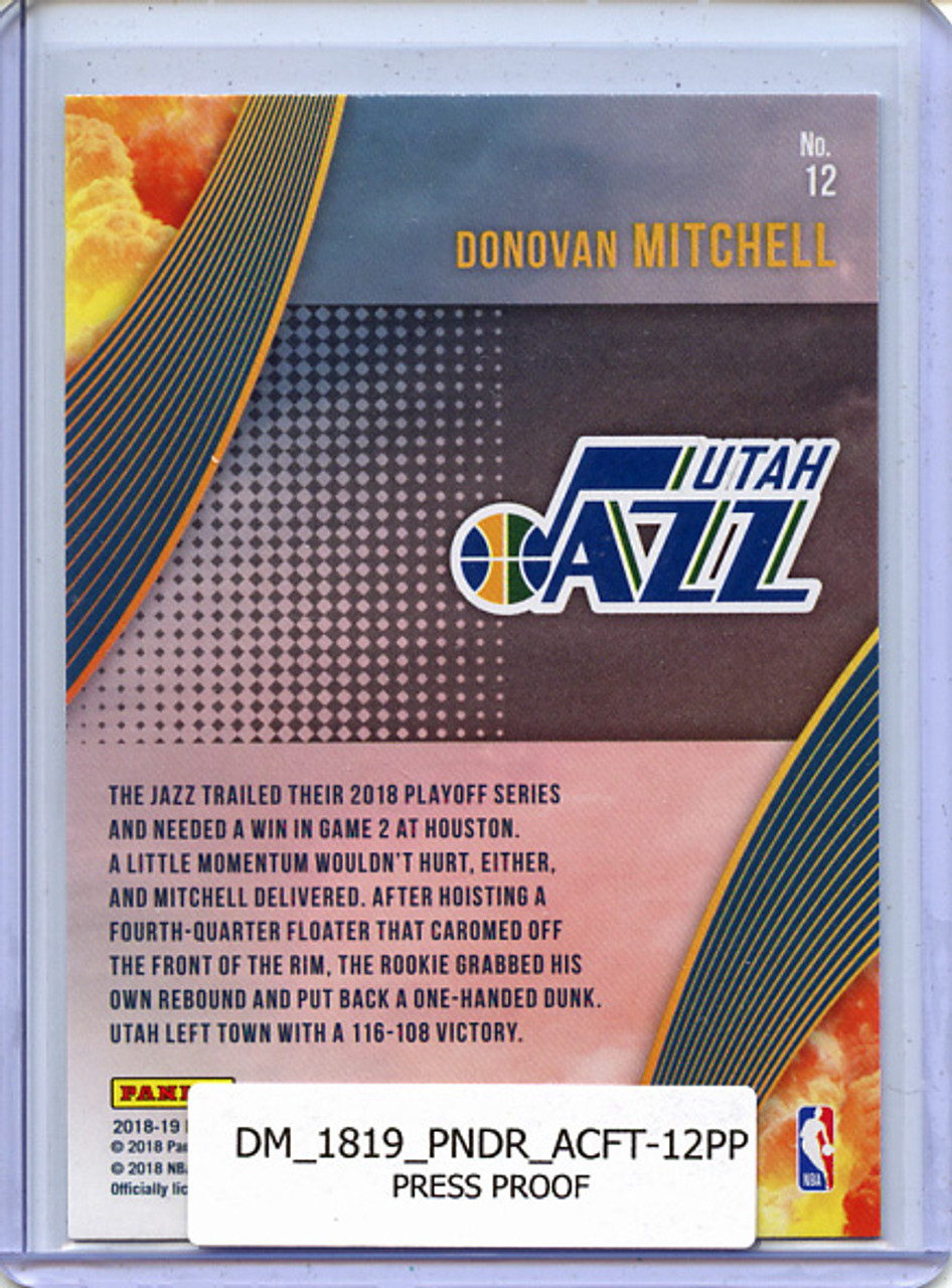 Donovan Mitchell 2018-19 Donruss, All Clear for Takeoff #12 Press Proof