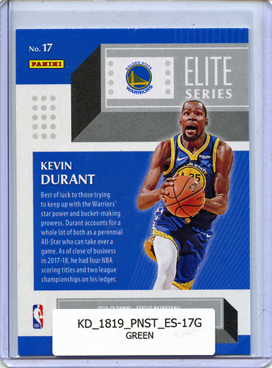 Kevin Durant 2018-19 Status, Elite Series #17 Green