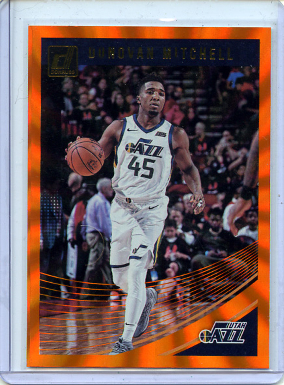 Donovan Mitchell 2018-19 Donruss #63 Holo Orange Laser