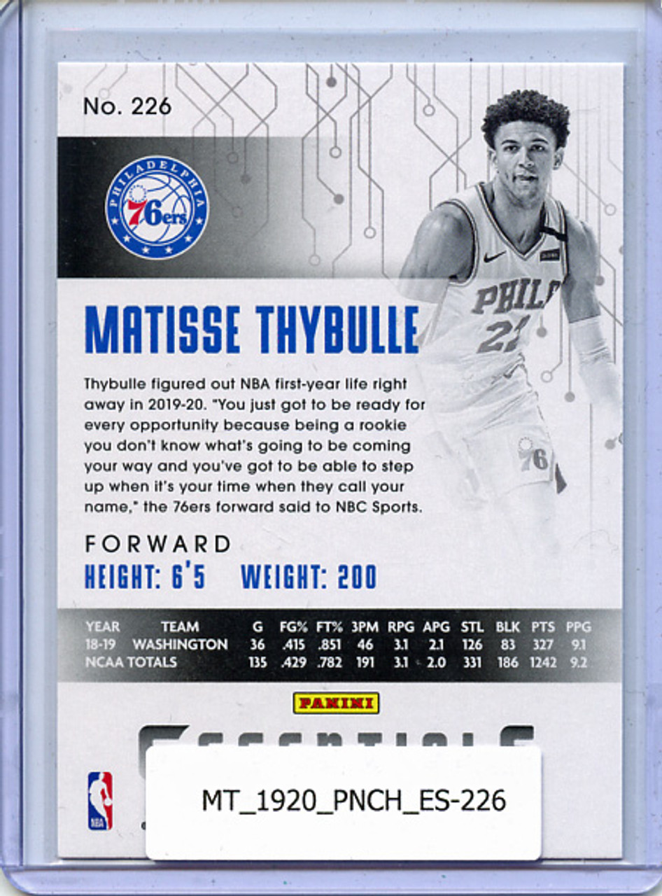 Matisse Thybulle 2019-20 Chronicles, Essentials #226