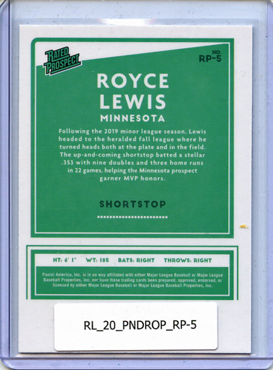 Royce Lewis 2020 Donruss Optic, Rated Prospects #RP-5