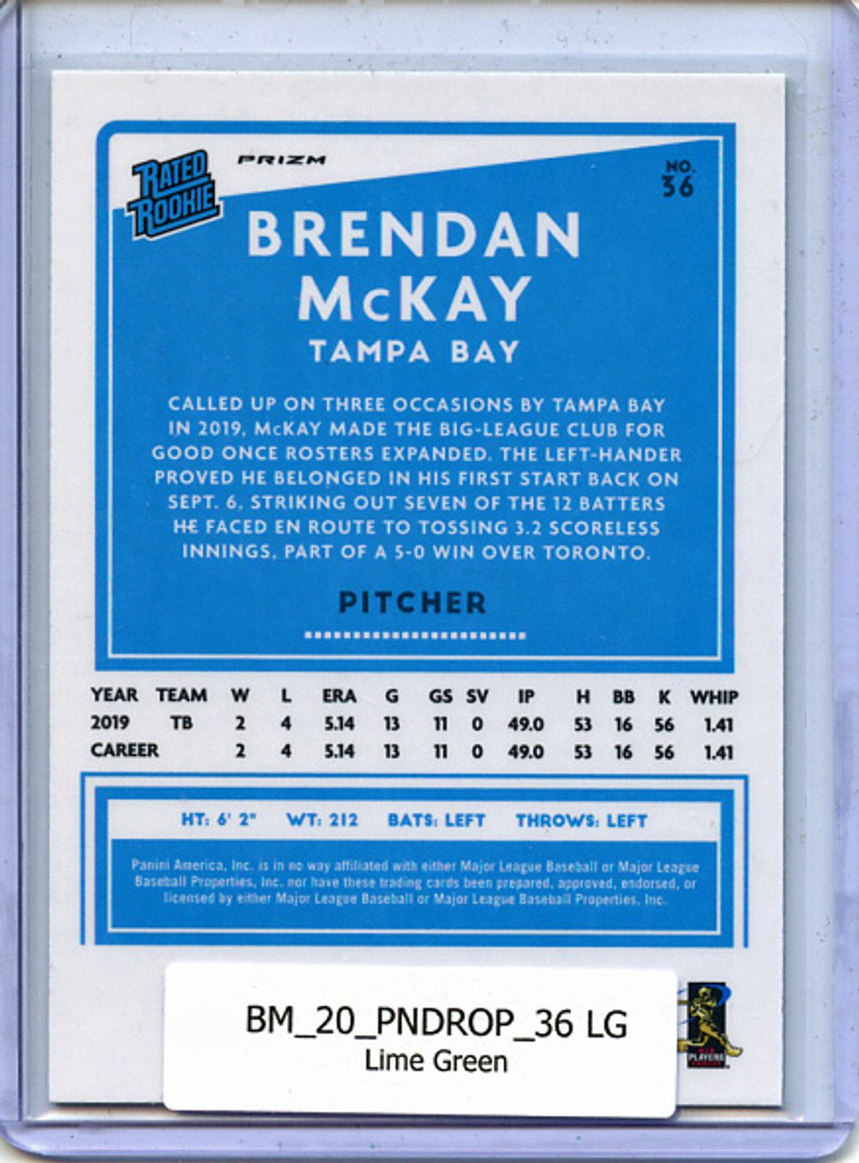 Brendan McKay 2020 Donruss Optic #36 Lime Green