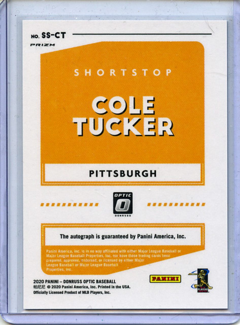 Cole Tucker 2020 Donruss Optic, Signature Series #SS-CT Holo