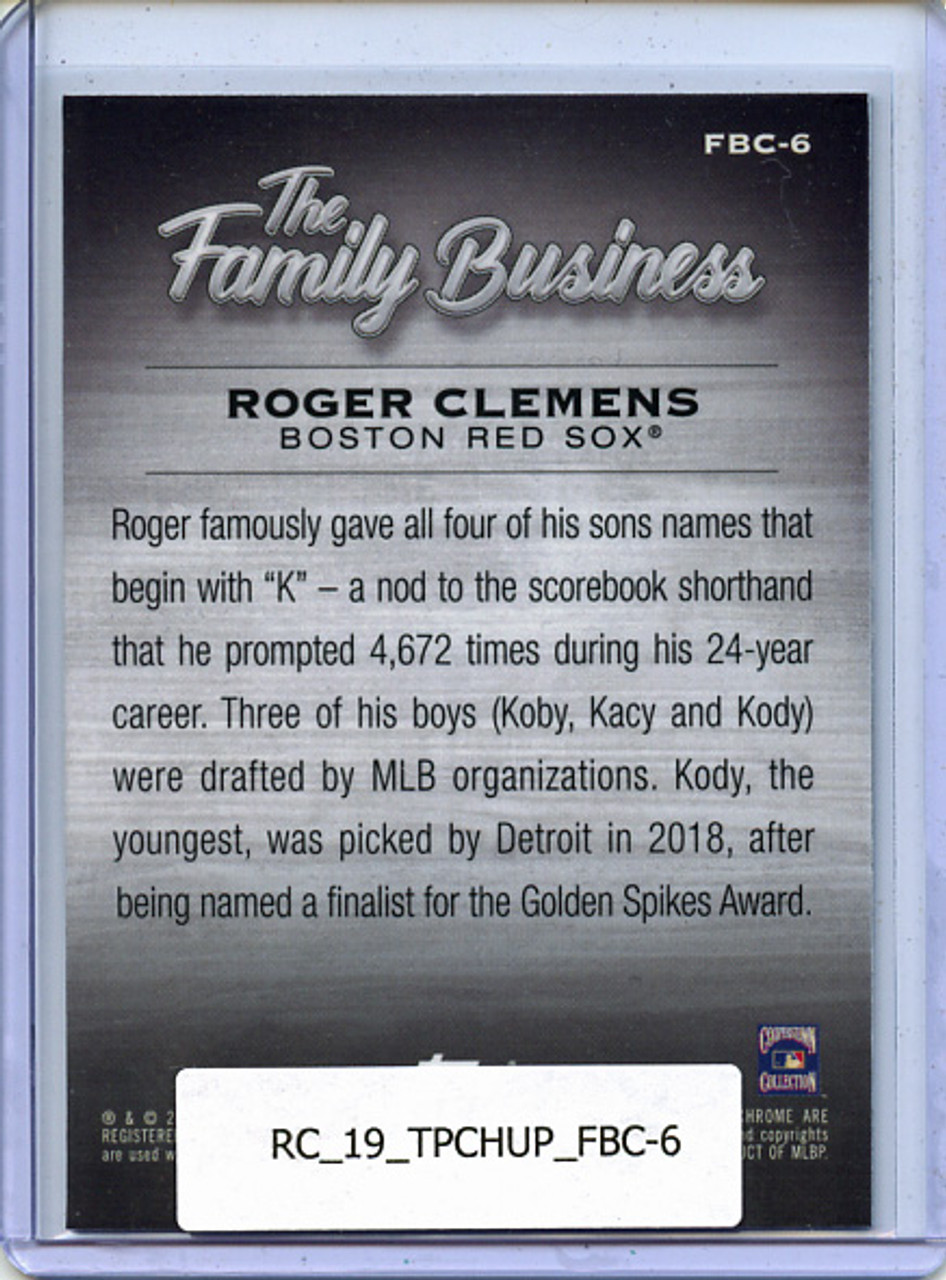 Roger Clemens 2019 Topps Chrome Update, The Family Business #FBC-6