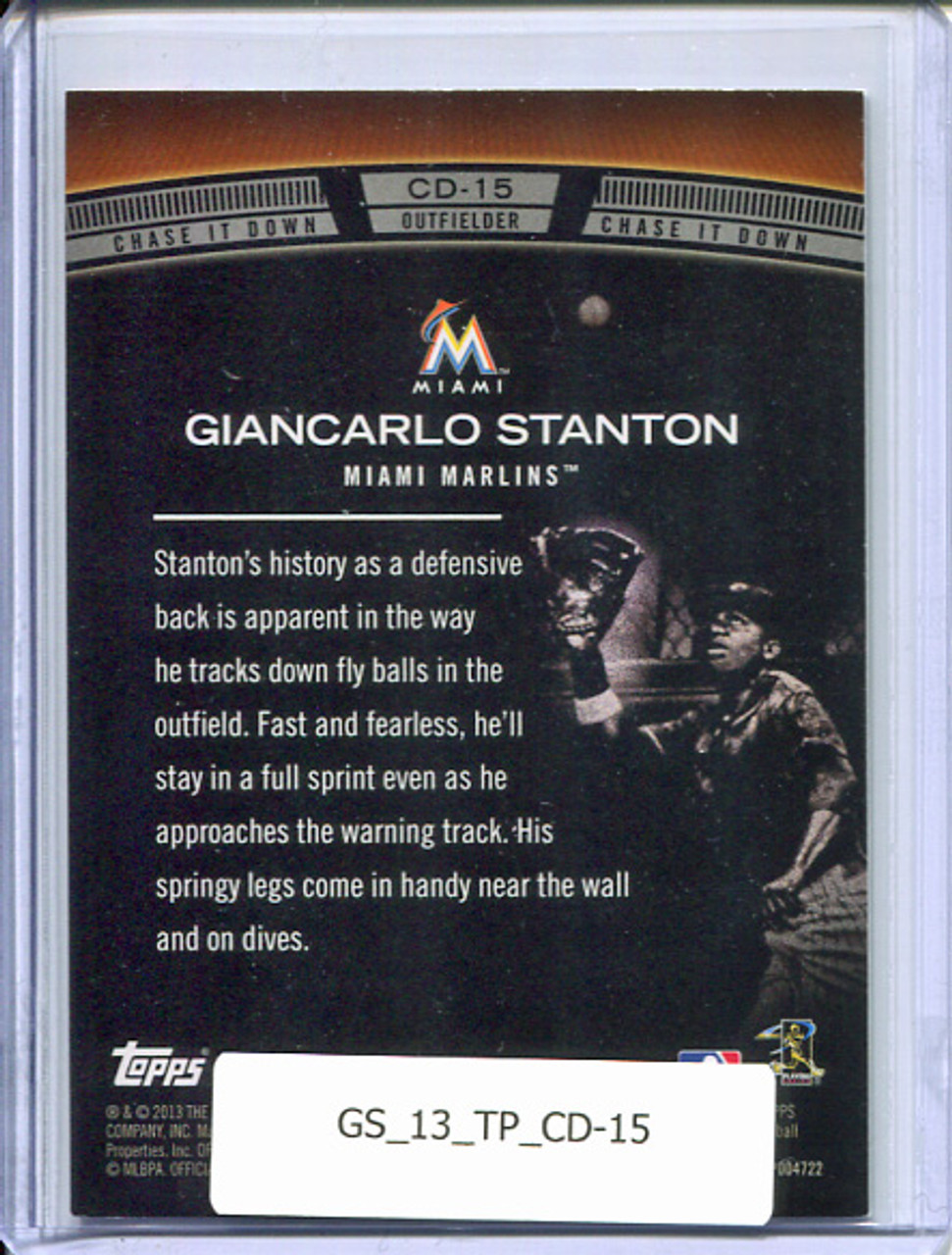 Giancarlo Stanton 2013 Topps, Chase it Down #CD-15