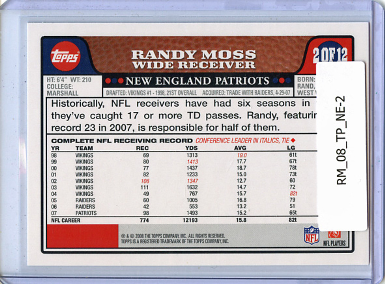 Randy Moss 2008 Topps, Patriots Team Set #2